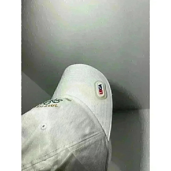 USGA Hat Cap Strap Back White Green 2017 US Open Erin Hills Club Member NWOT - Picture 3 of 5